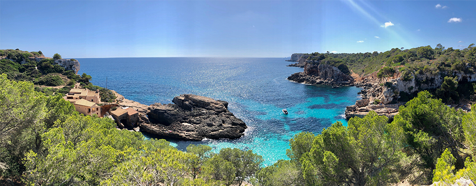 Hidden cove in Majorca